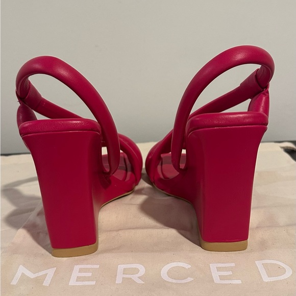 MERCEDES CASTILLO ALBIA TUBULAR NAPA WEDGE SANDALS - Picture 4 of 9